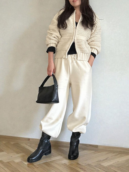 Fleece lining drawstringスウェットパンツ