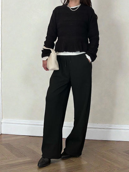 Fleece lining drawstringスウェットパンツ