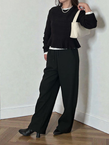 Fleece lining drawstringスウェットパンツ