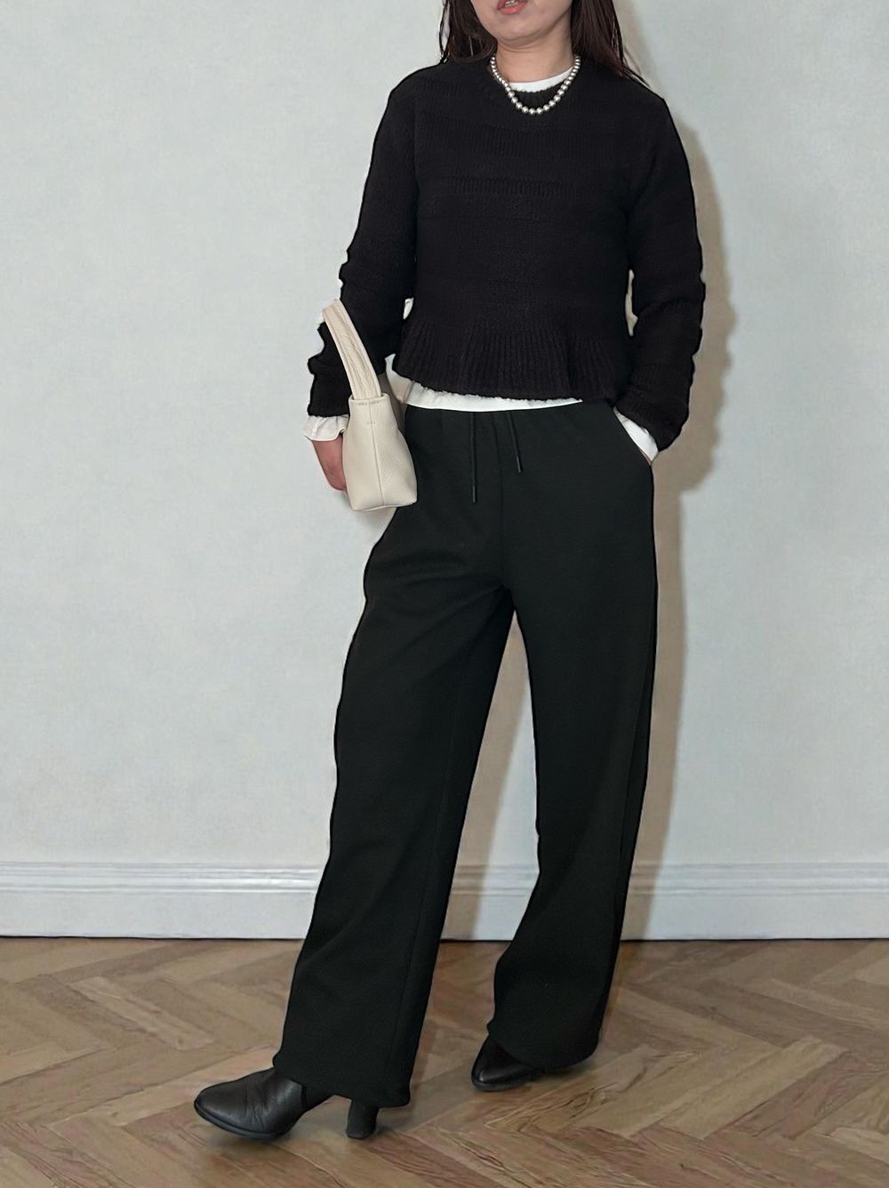 Fleece lining drawstringスウェットパンツ