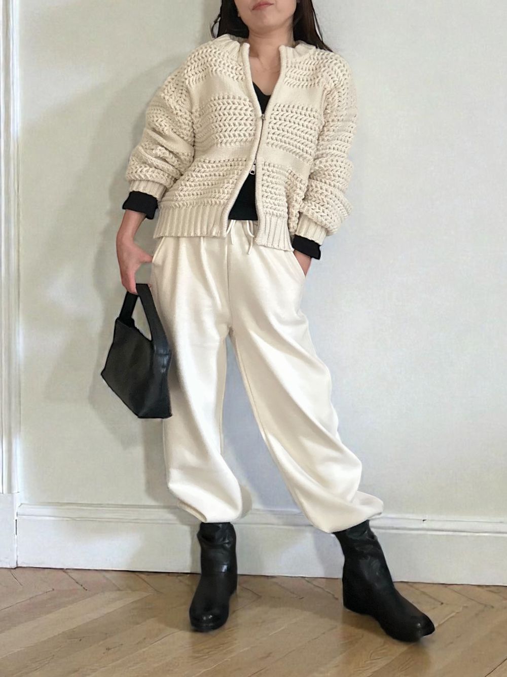 Fleece lining drawstringスウェットパンツ