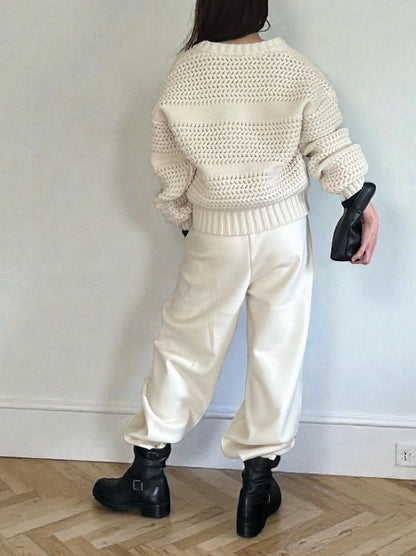 Fleece lining drawstringスウェットパンツ