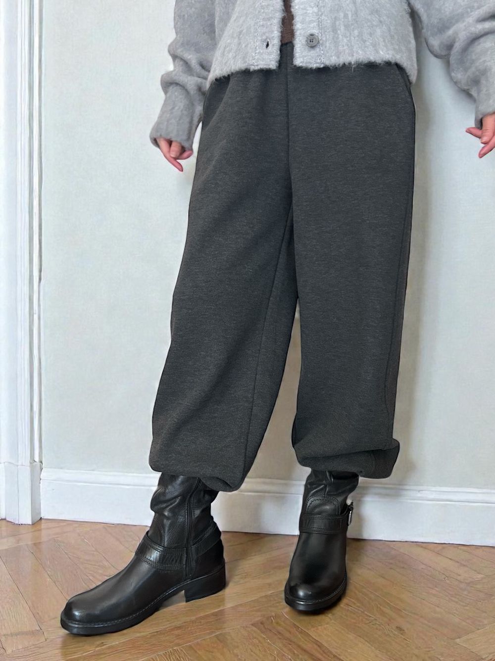 Fleece lining drawstringスウェットパンツ