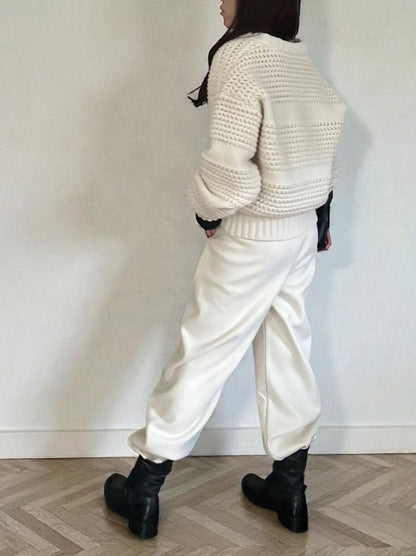 Fleece lining drawstringスウェットパンツ