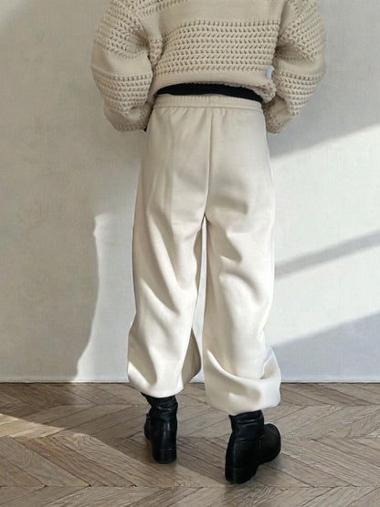 Fleece lining drawstringスウェットパンツ