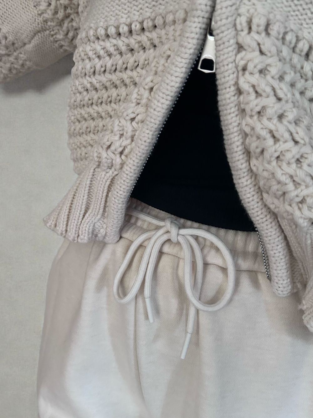 Fleece lining drawstringスウェットパンツ