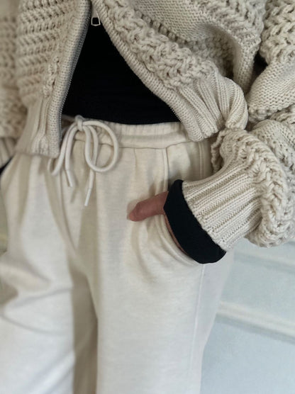 Fleece lining drawstringスウェットパンツ