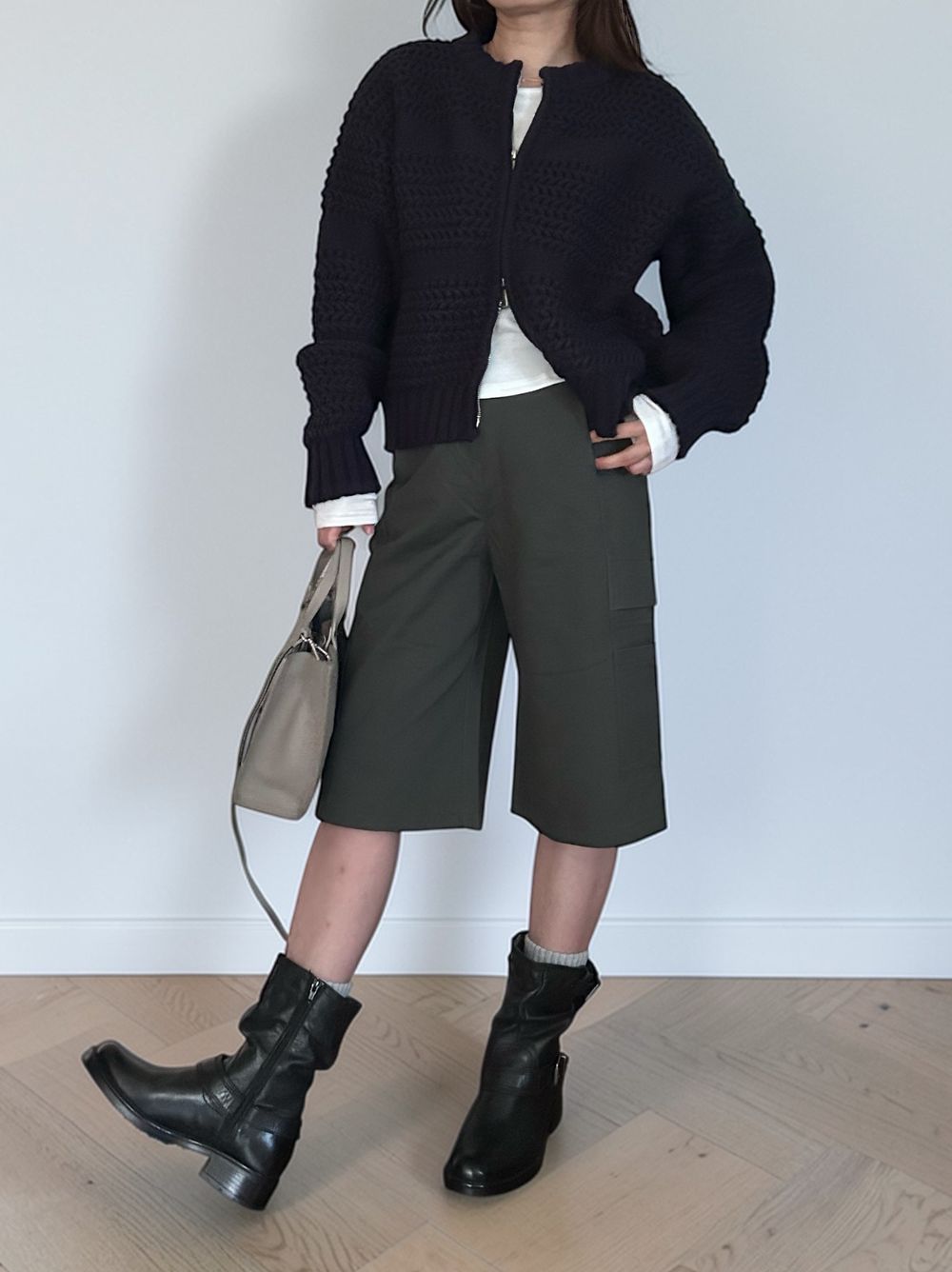 Cargo bermuda コットンパンツ