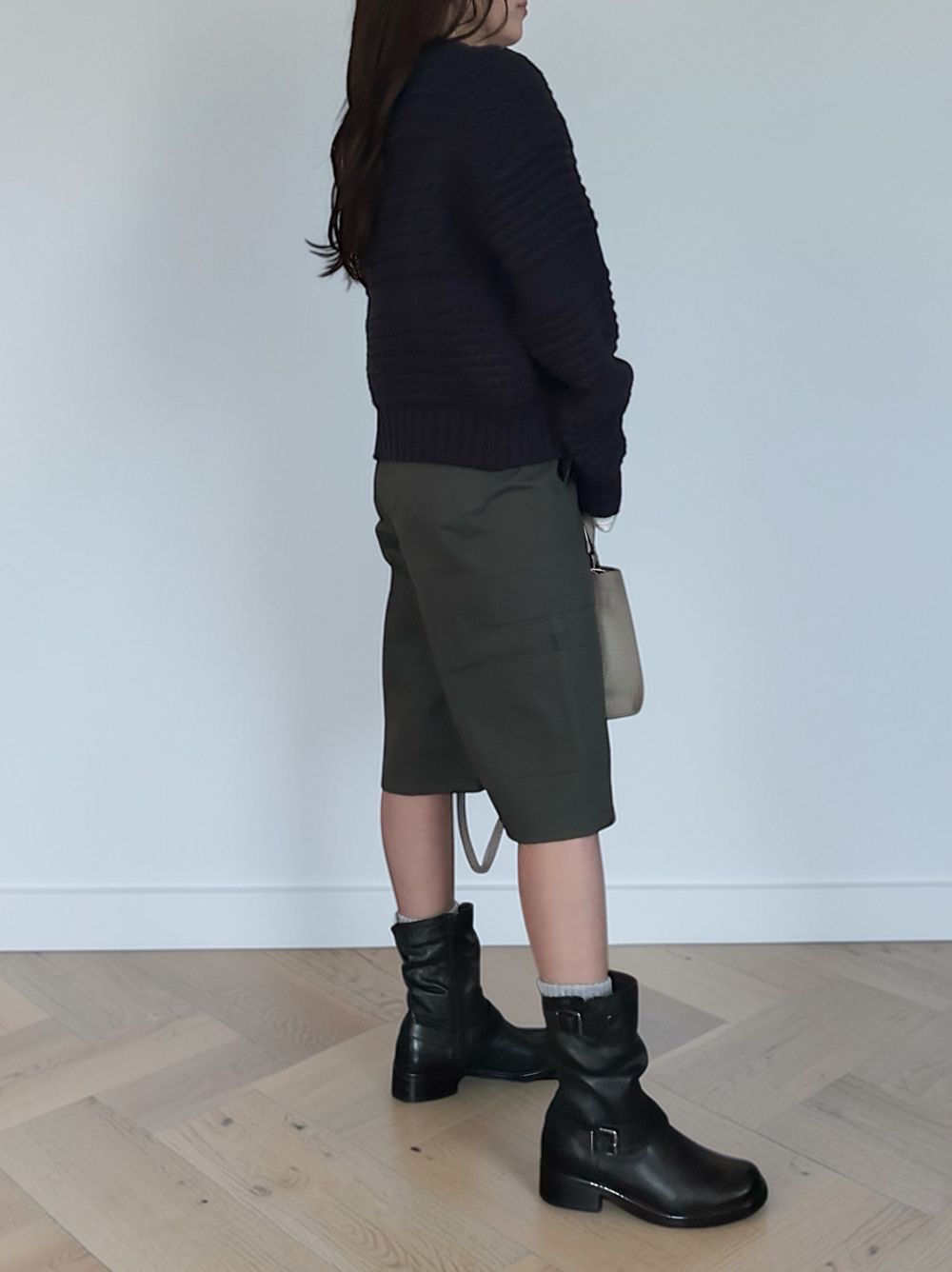 Cargo bermuda コットンパンツ