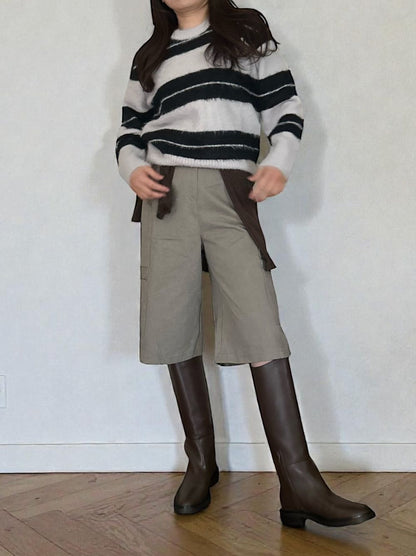 Cargo bermuda コットンパンツ