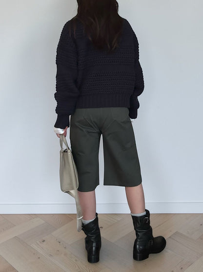 Cargo bermuda コットンパンツ