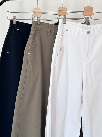 Natural curve barrel leg パンツ