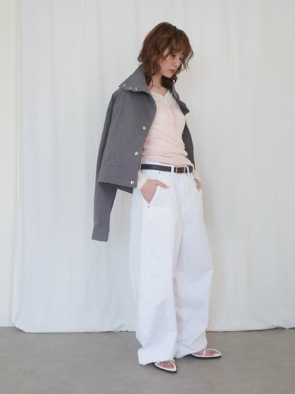 Natural curve barrel leg パンツ