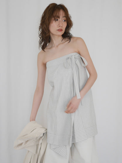 Asymmetry stripeラップスカート