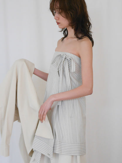 Asymmetry stripeラップスカート