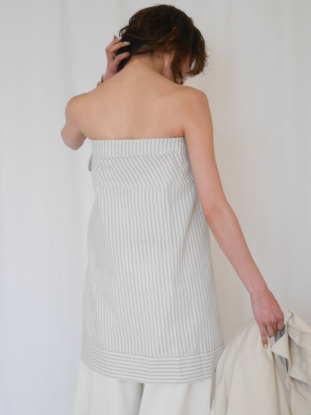 Asymmetry stripeラップスカート