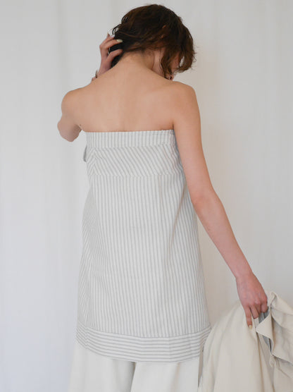 Asymmetry stripeラップスカート