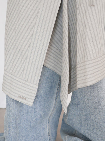 Asymmetry stripeラップスカート
