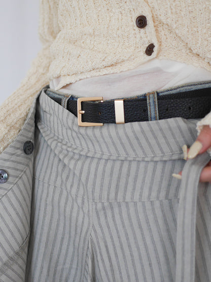 Asymmetry stripeラップスカート