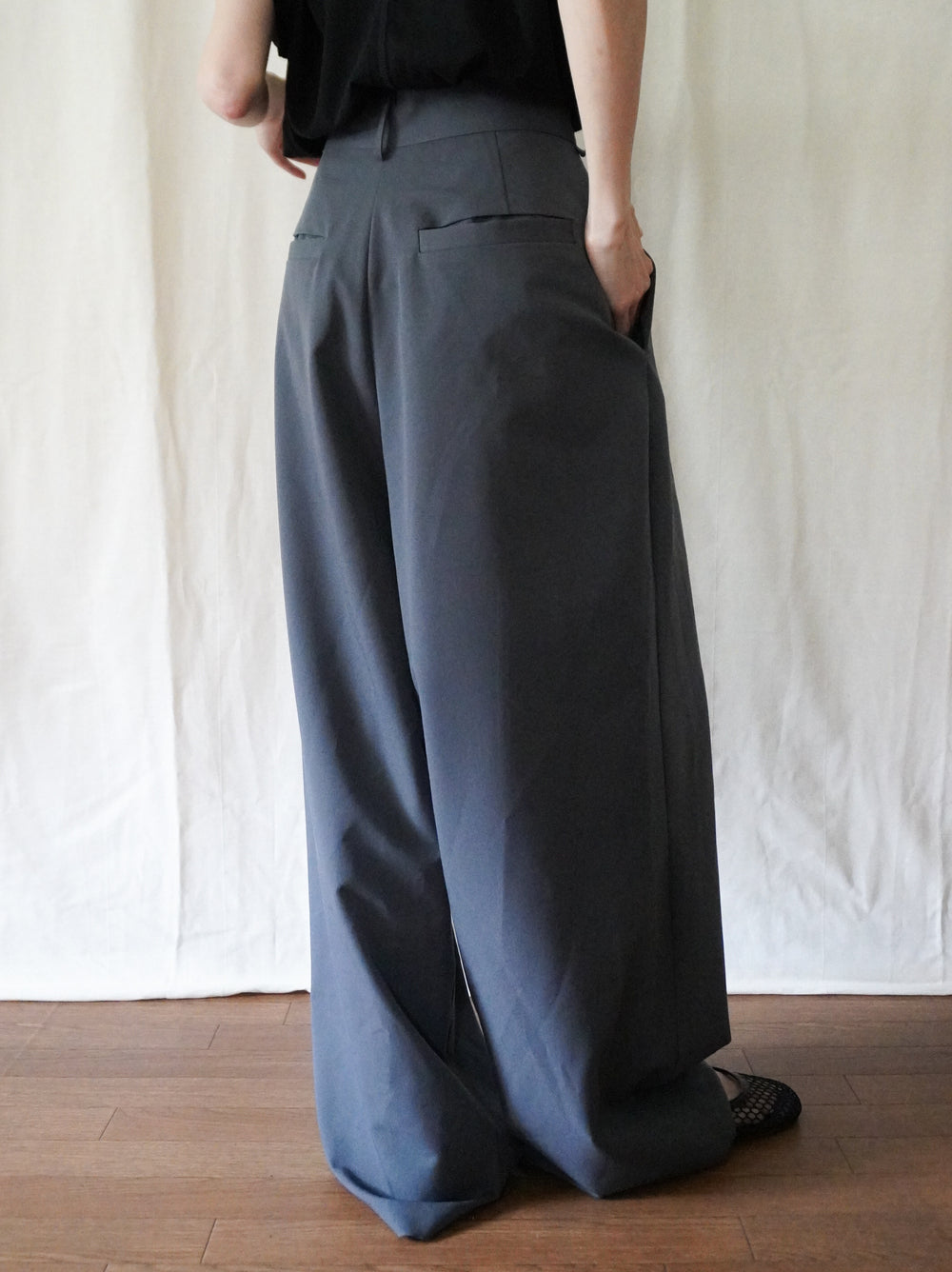 Layered wrap オーバーワイドパンツ