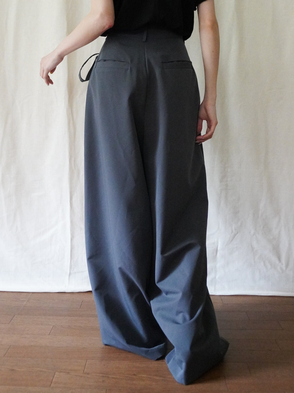 Layered wrap オーバーワイドパンツ