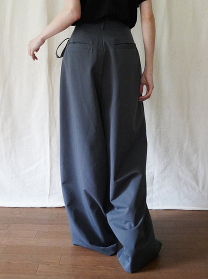 Layered wrap オーバーワイドパンツ