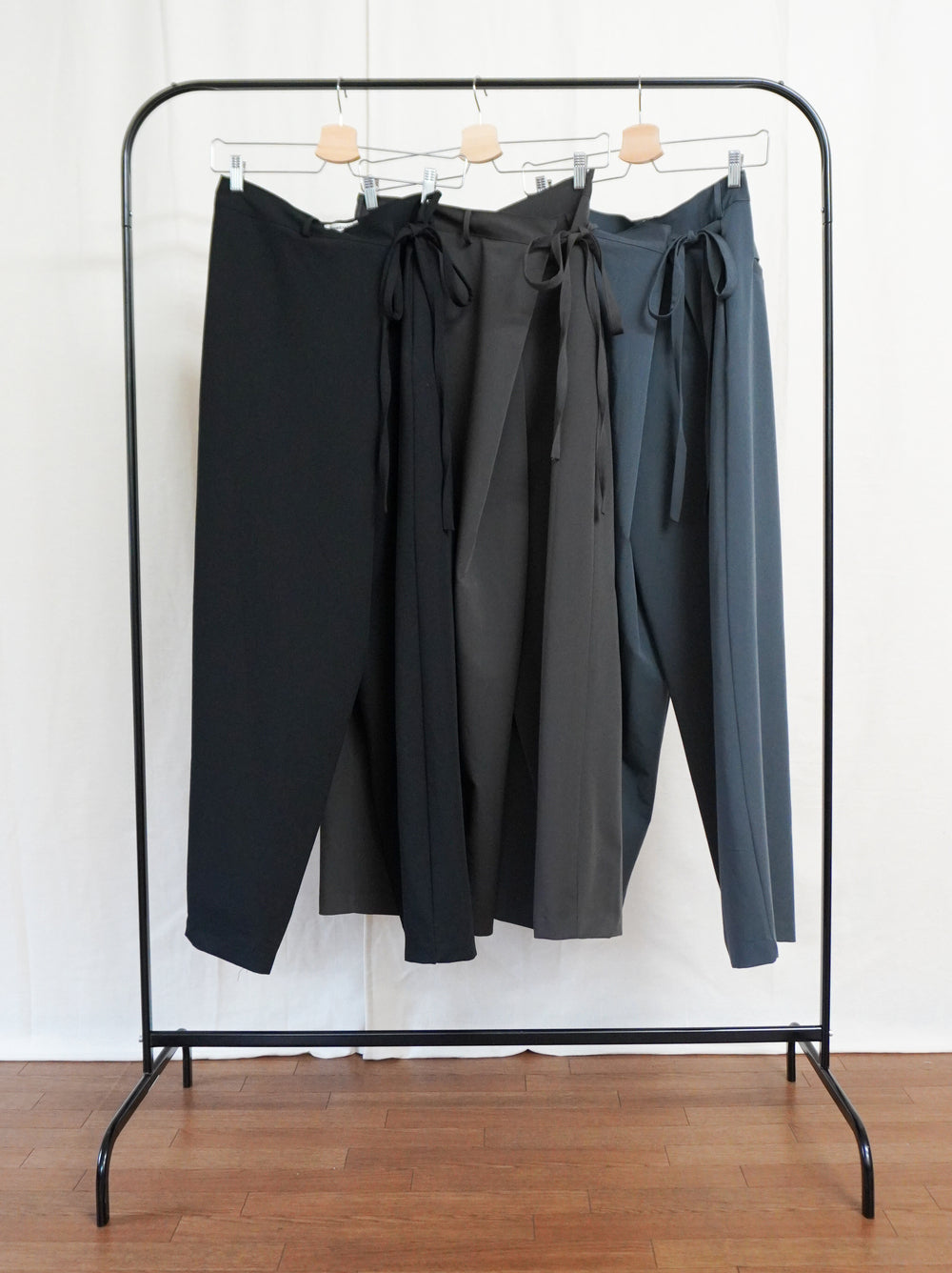 Layered wrap オーバーワイドパンツ