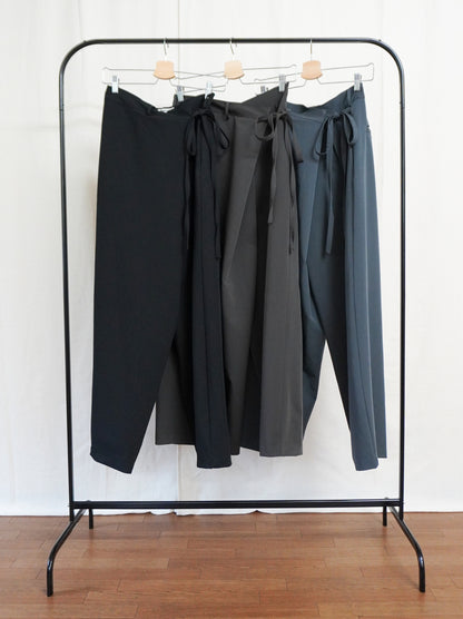 Layered wrap オーバーワイドパンツ