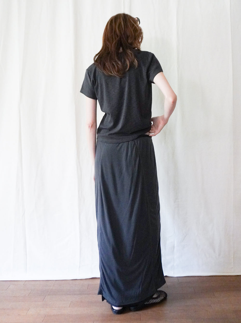 Layered contrast リバーシブルスカート