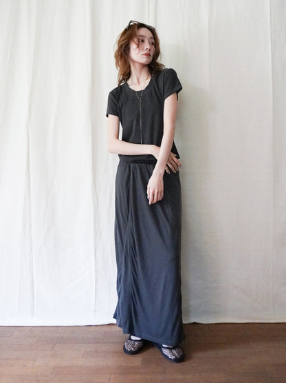 Layered contrast リバーシブルスカート
