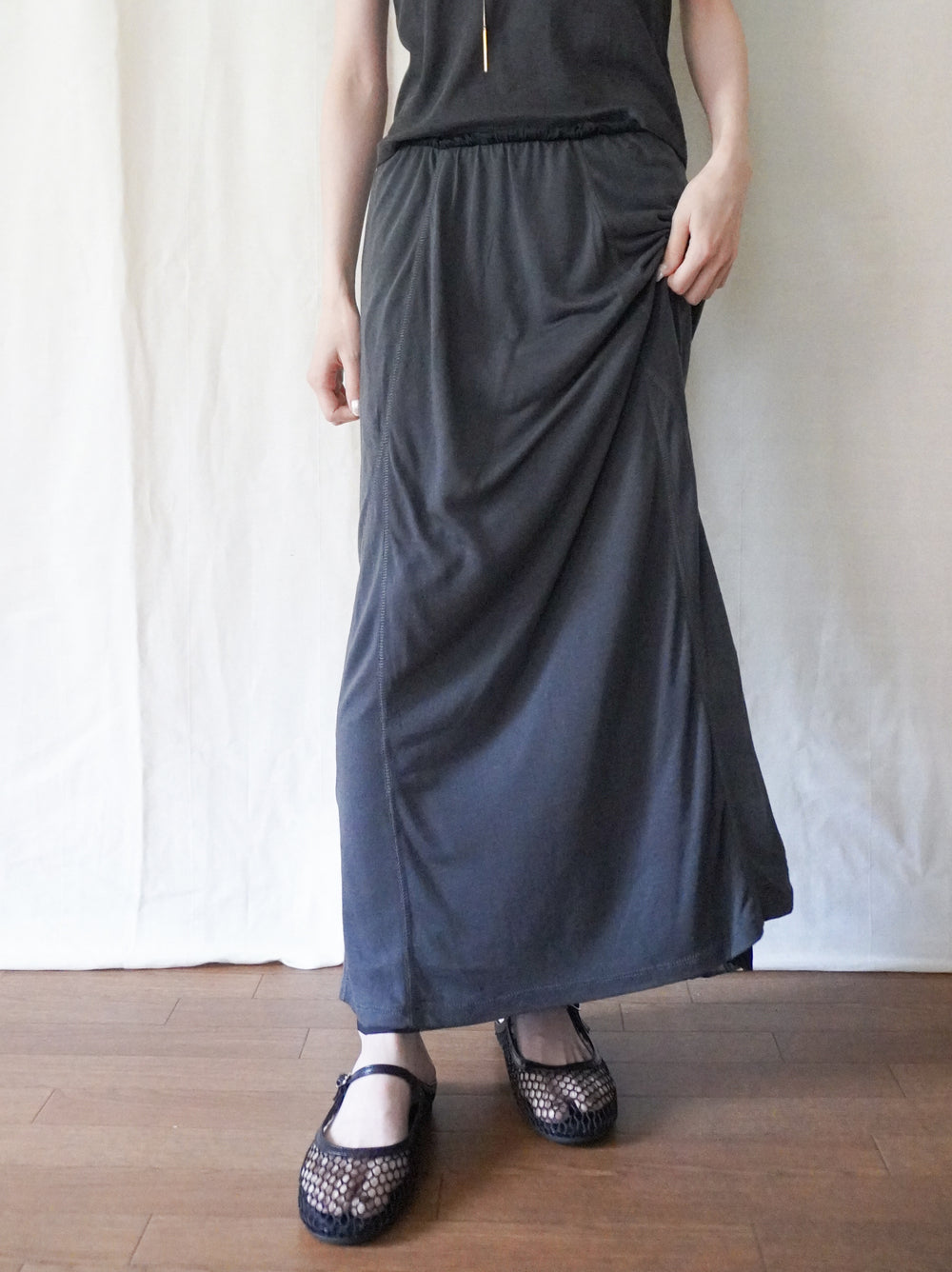 Layered contrast リバーシブルスカート