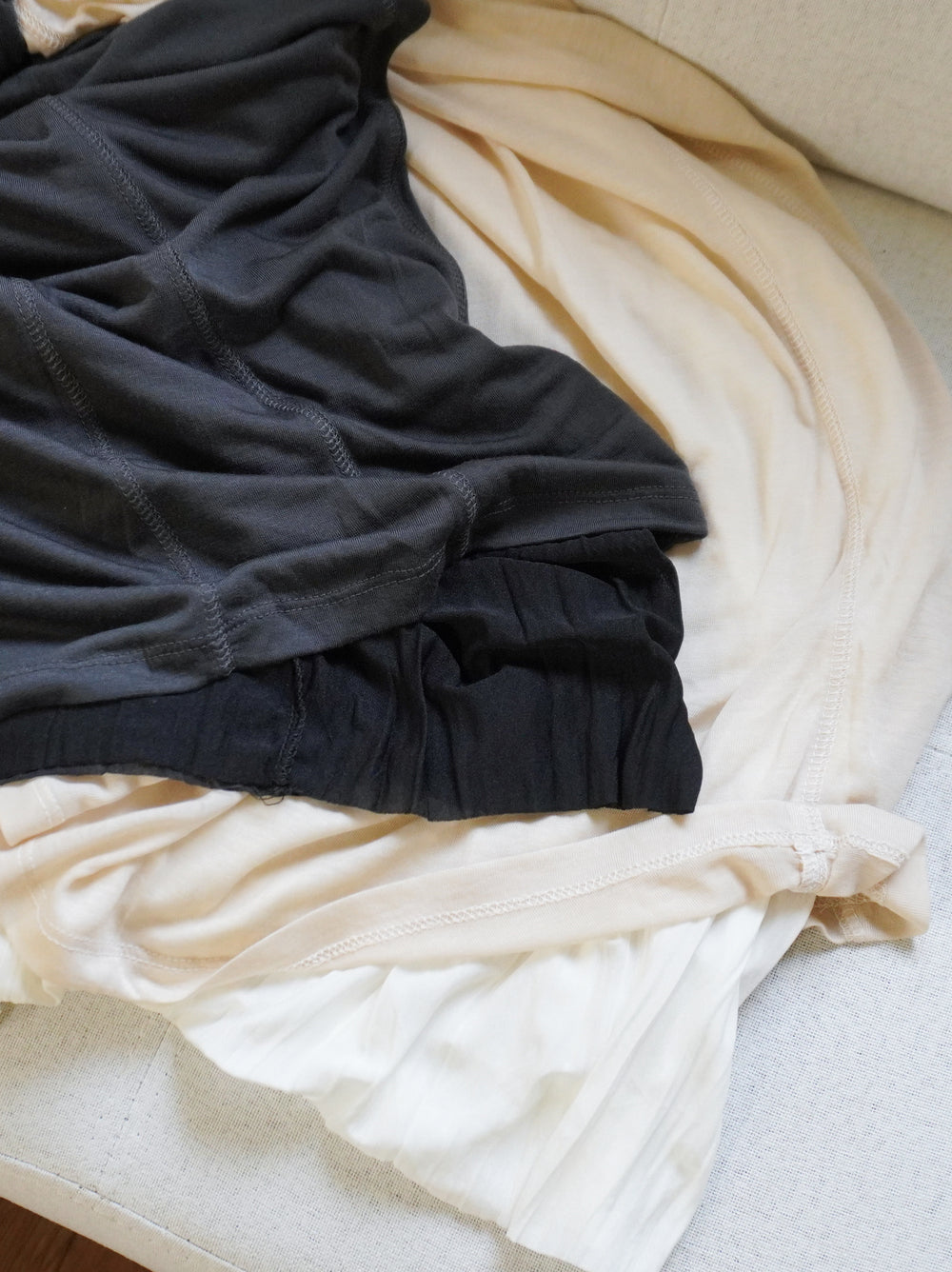 Layered contrast リバーシブルスカート