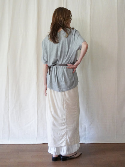 Layered contrast リバーシブルスカート
