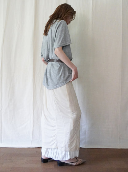 Layered contrast リバーシブルスカート