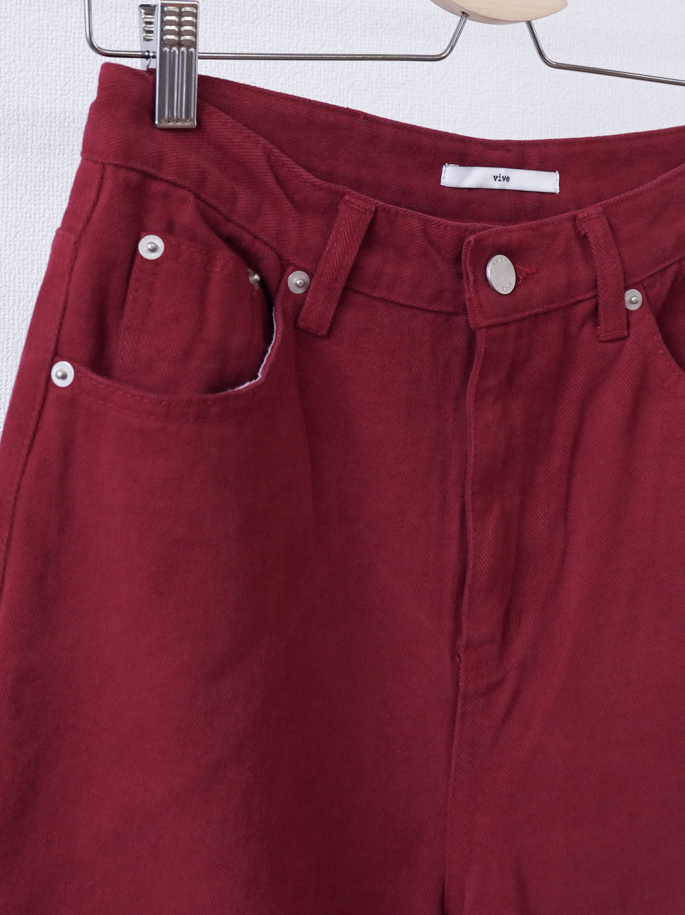 Velveteen ワイドストレートパンツ