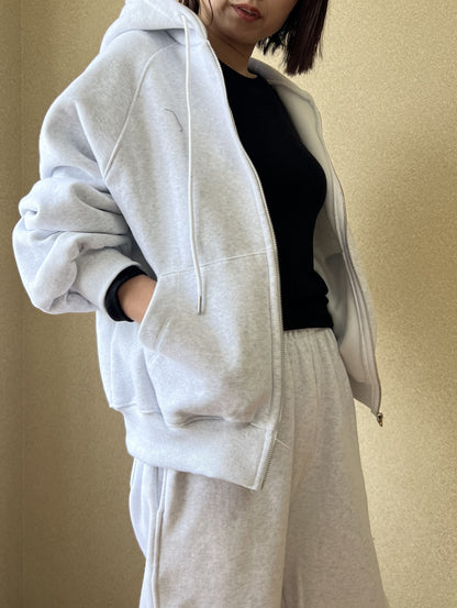 Thick Fabric ラグランスウェットパーカー