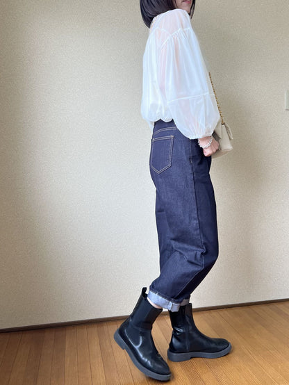 Balloon sleeve エアリーシフォントップス