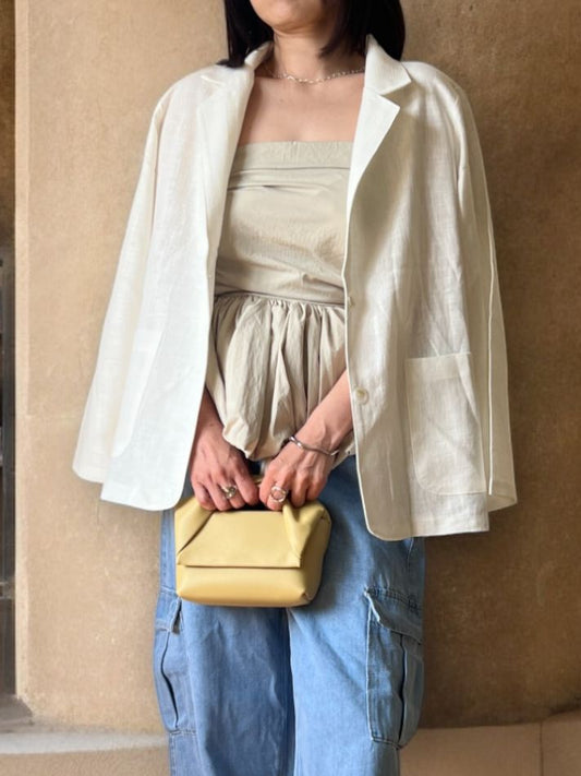 Linen box tailored ジャケット
