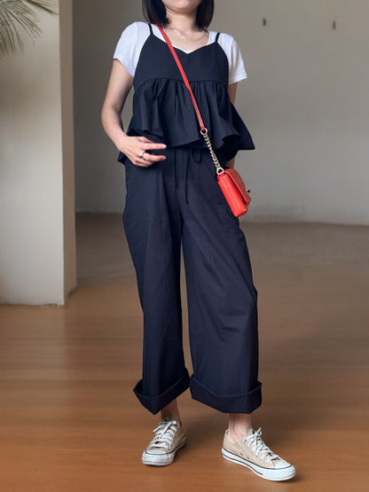 Gather cami with Wide pants セットアップ