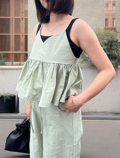 Gather cami with Wide pants セットアップ