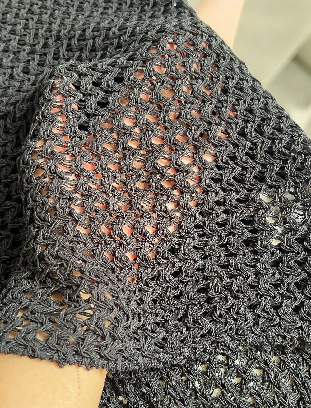 Crew neck メッシュタンクトップ