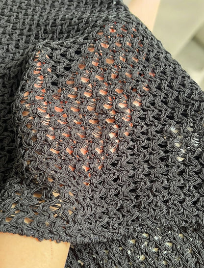 Crew neck メッシュタンクトップ