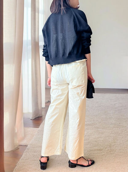 Cottonlinen button down カーディガン