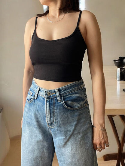 Back cross strap パッド付きキャミソール