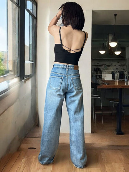 Back cross strap パッド付きキャミソール