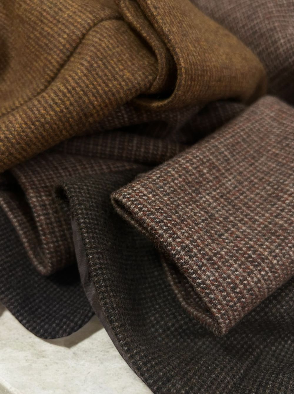 Over size Wool チェックジャケット