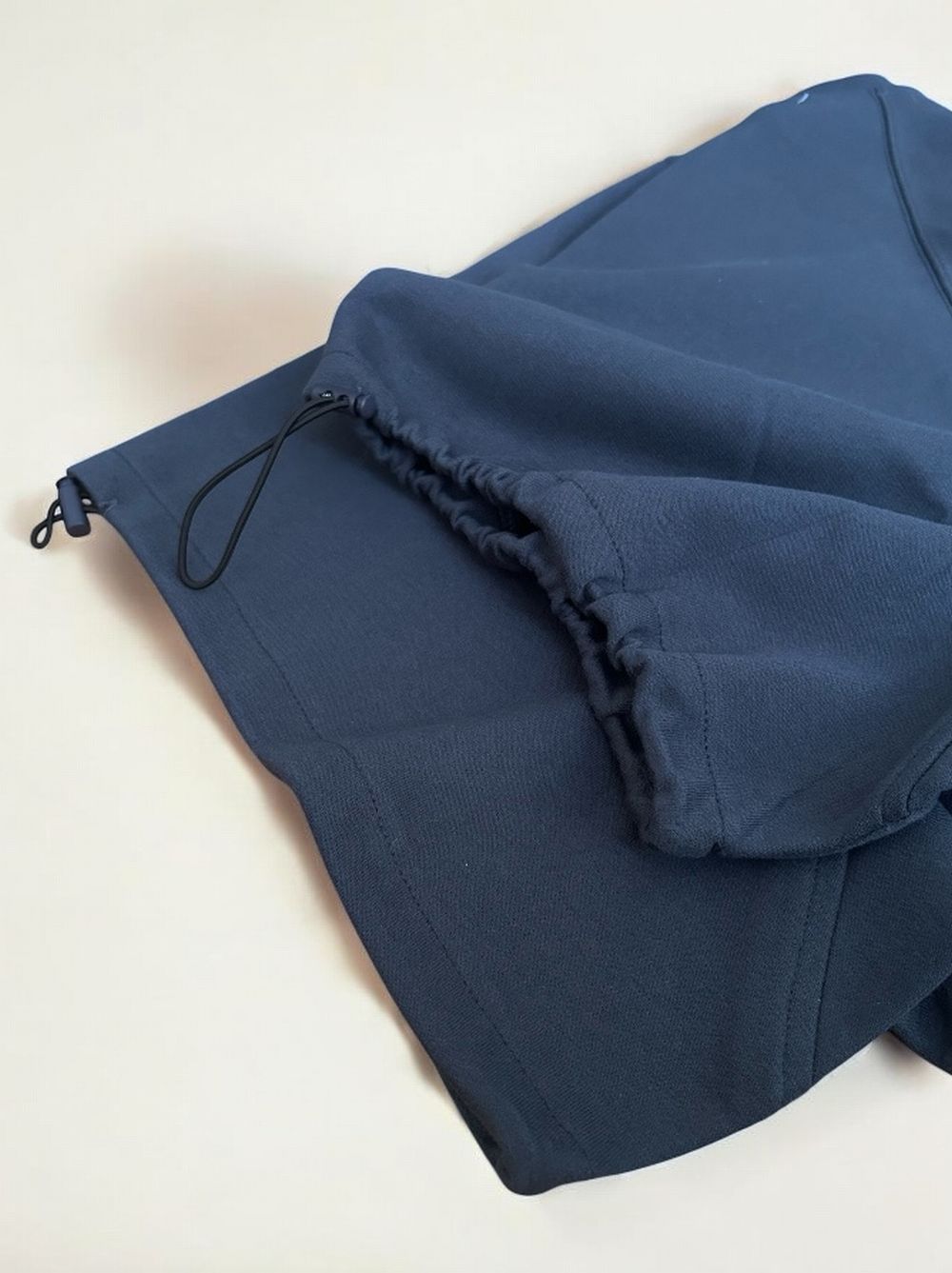 Drawstringsh short sleeve Vネックトップス
