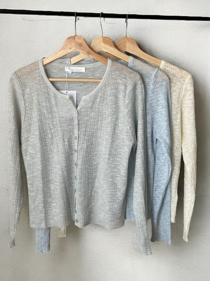 Melange Sheer カーディンガン