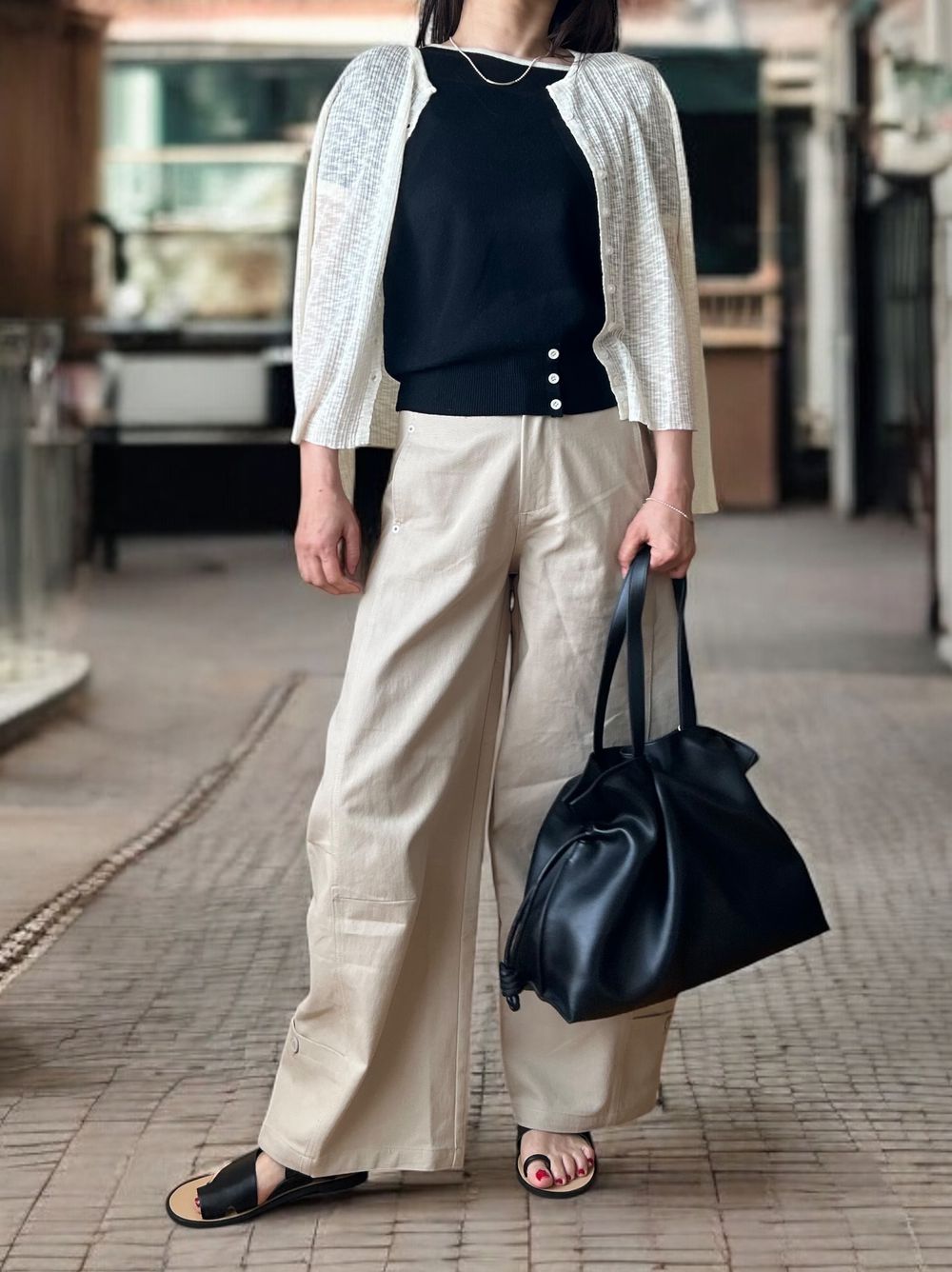 Melange Sheer カーディンガン
