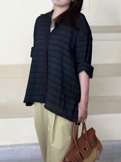 Texture sheer チェックシャツ